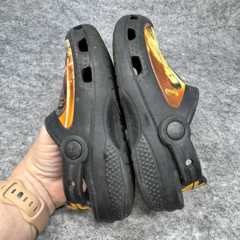 Crocs Star Wars Shoes Boys Size 10/11 The Force Awakens Black Clogs Kids Youth